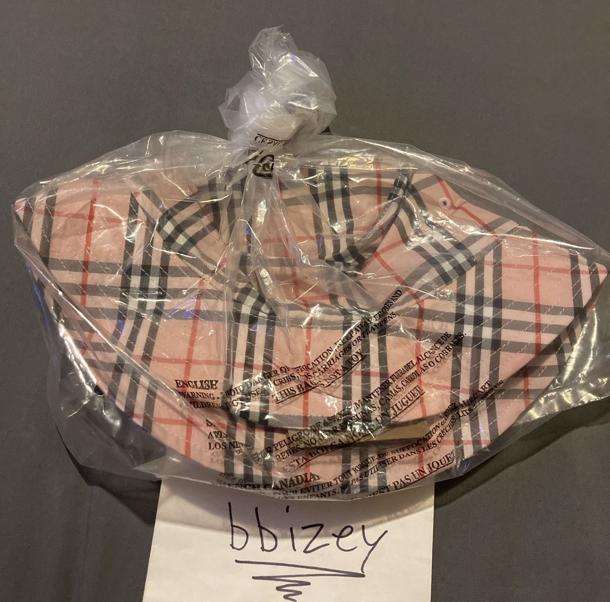 Burberry × Supreme Supreme Burberry Crusher Pink S/M Size ONE SIZE - 4 Thumbnail