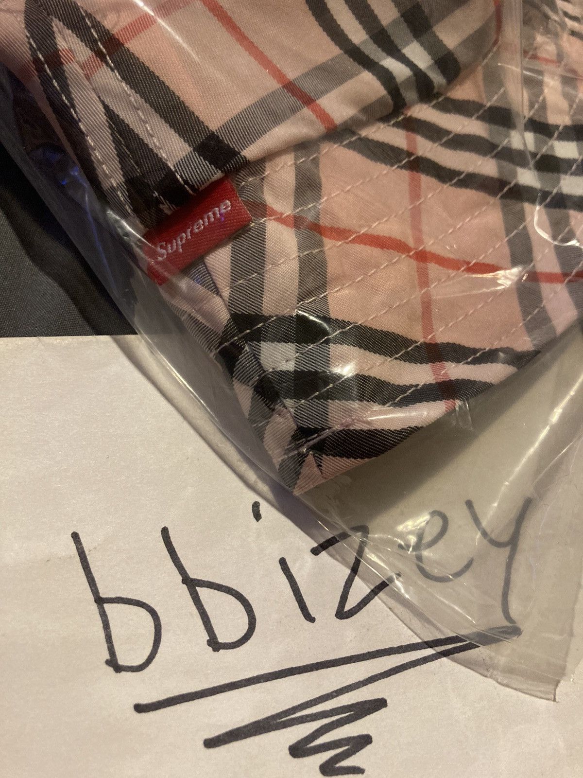 Burberry × Supreme Supreme Burberry Crusher Pink S/M Size ONE SIZE - 3 Thumbnail