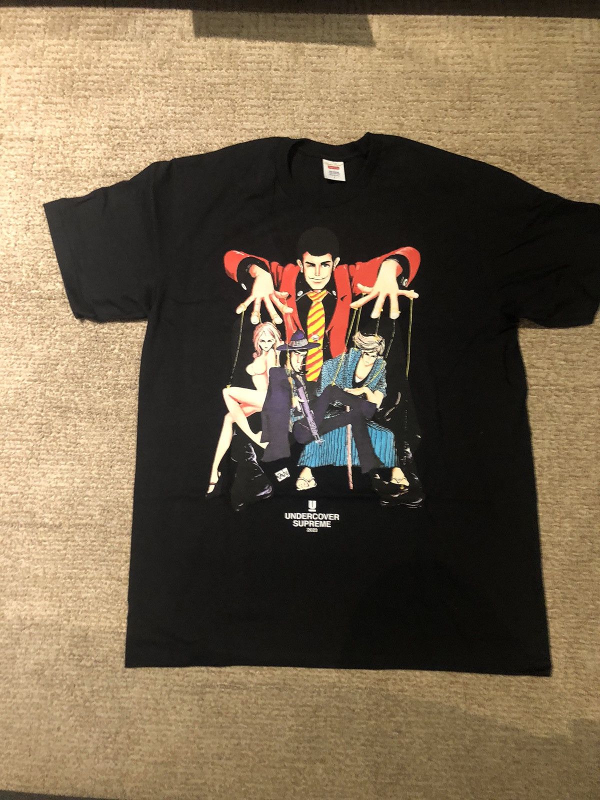 年末のプロモーション lupin UNDERCOVER Supreme tee XL black Tシャツ