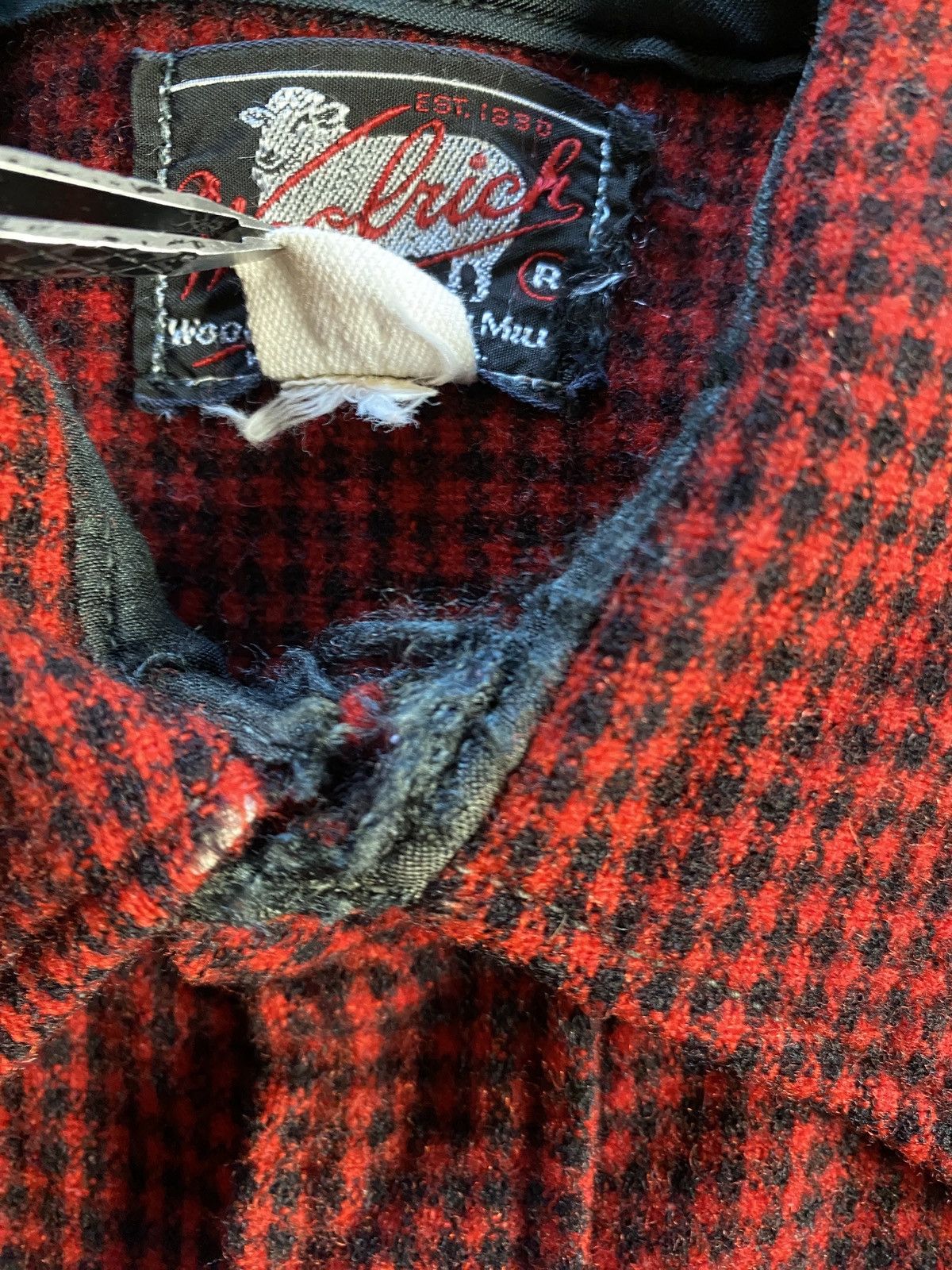Woolrich Woolen Mills Vintage 1950’s Woolrich Red Buffalo Plaid Flannel Button Up Size US S / EU 44-46 / 1 - 5 Thumbnail