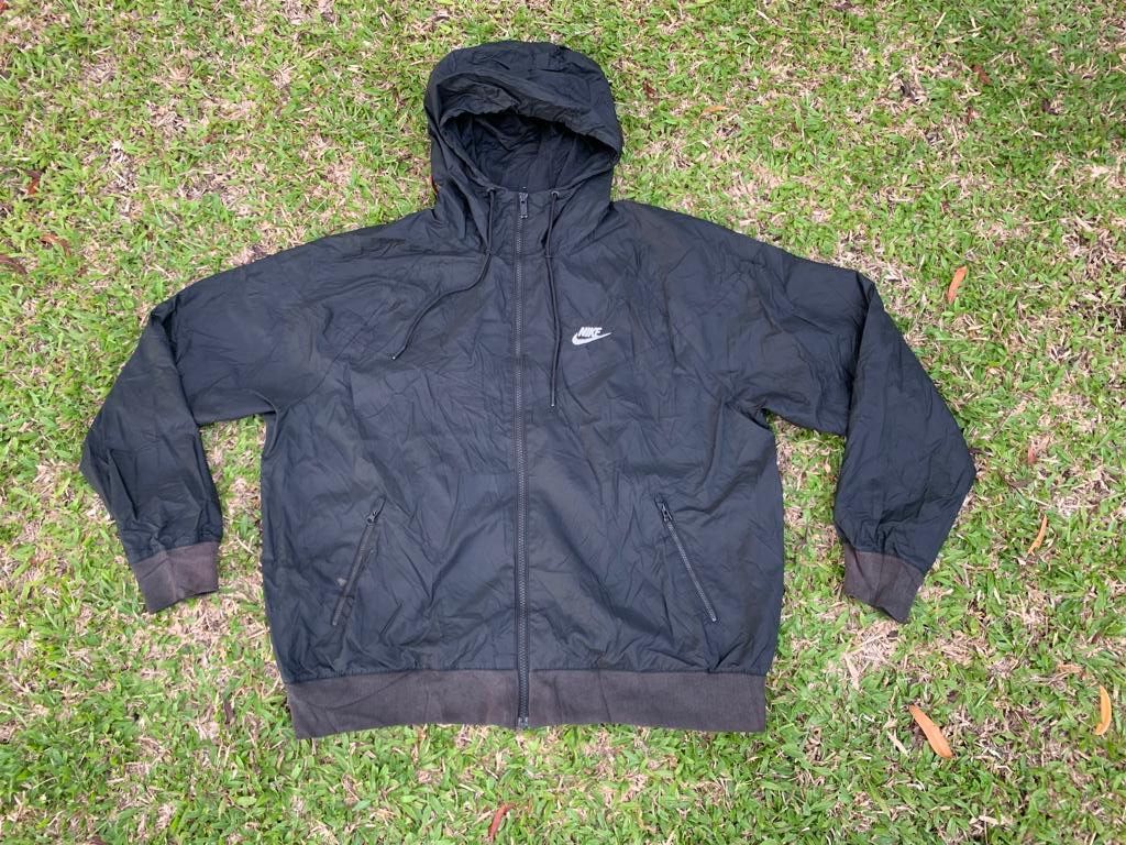 Nike Vintage Nike Windbreaker Black Size US XL / EU 56 / 4 - 3 Thumbnail