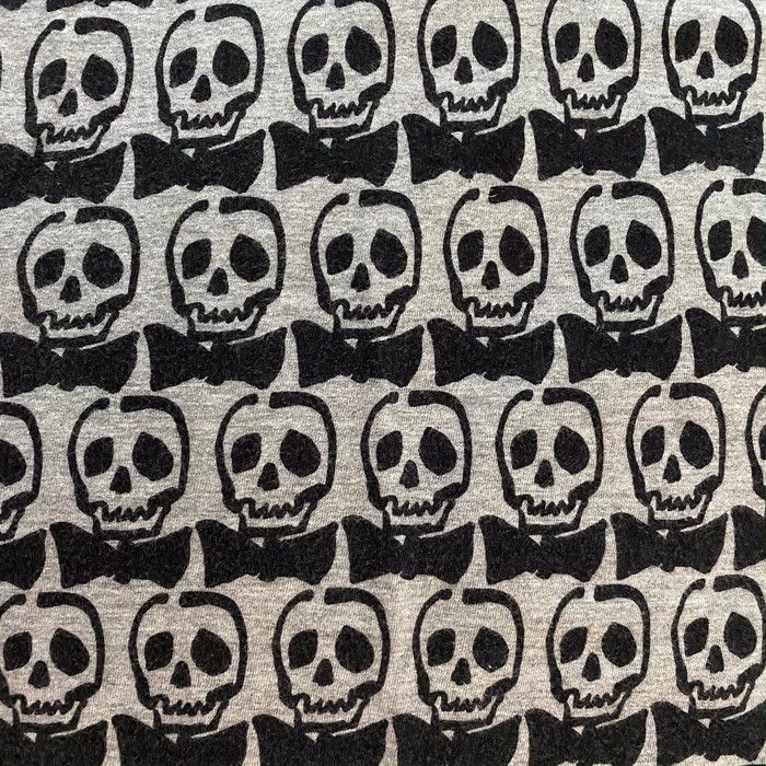 Comme des Garcons × Comme des Garcons Homme Plus × Junya Watanabe All-Over Skull Racing Stripes Tee Size US L / EU 52-54 / 3 - 3 Thumbnail