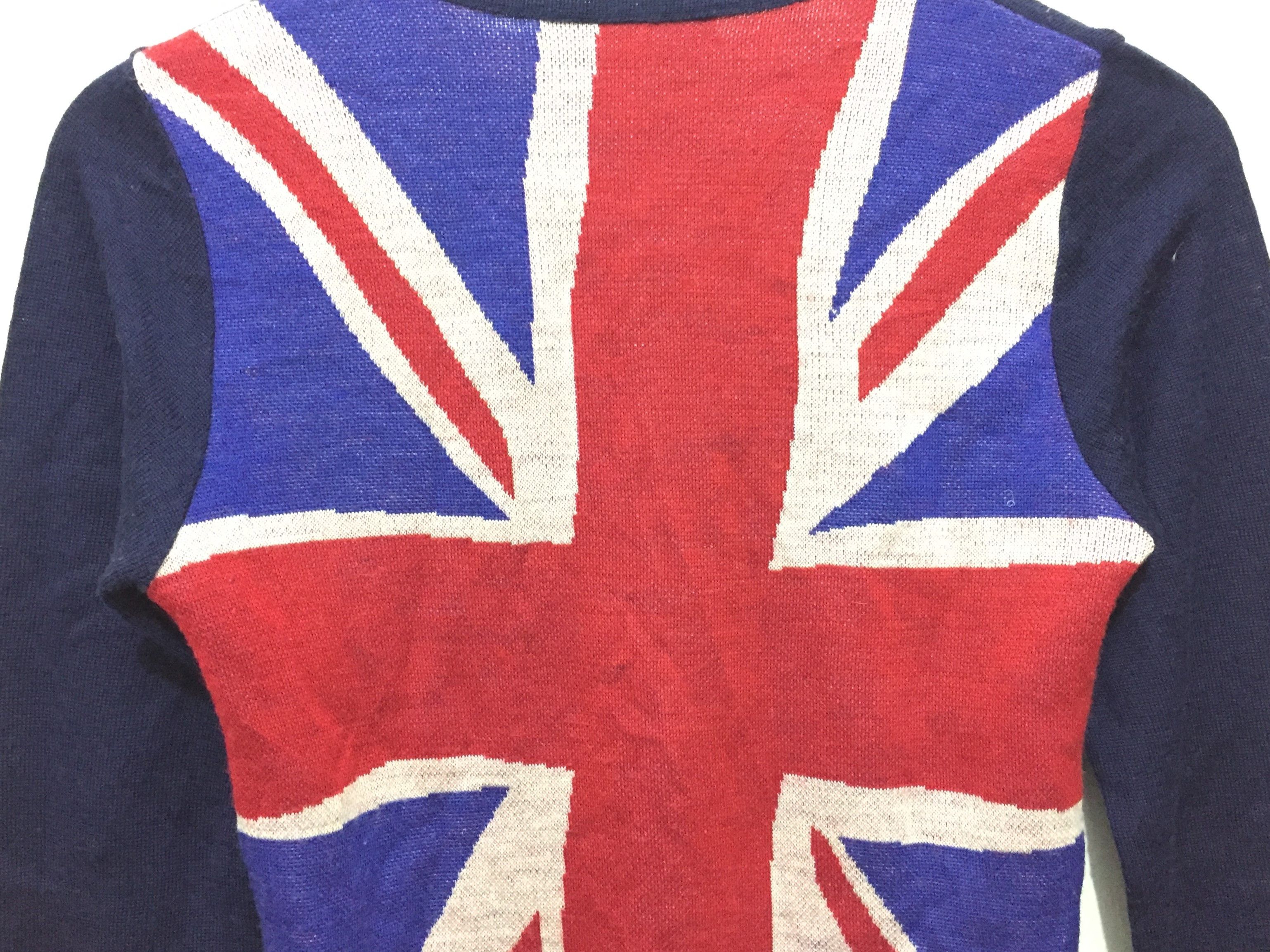 Japanese Brand RNA DNA intarsia Union Jack UK cardigan Size M / US 6-8 / IT 42-44 - 4 Thumbnail