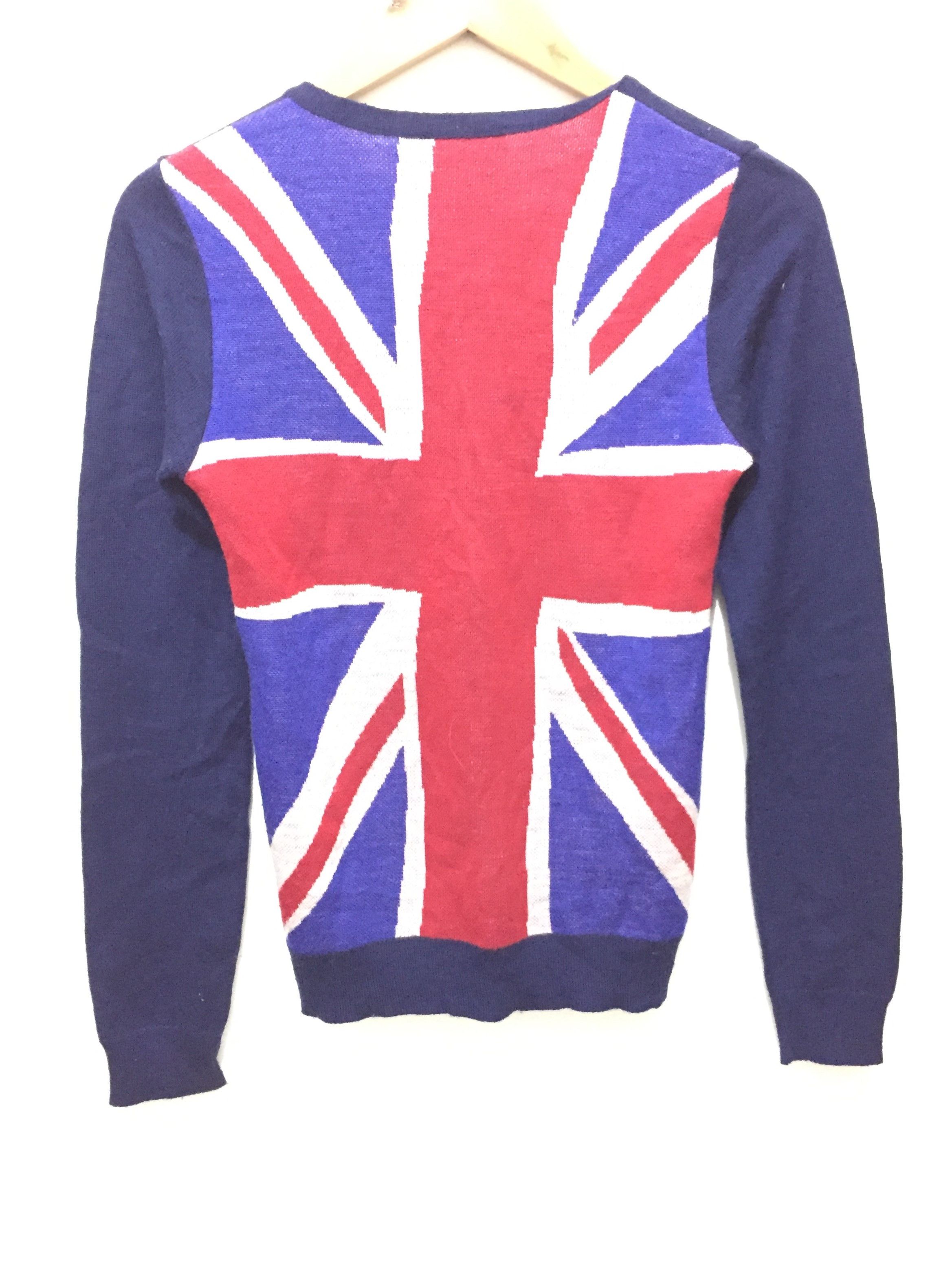 Japanese Brand RNA DNA intarsia Union Jack UK cardigan Size M / US 6-8 / IT 42-44 - 3 Thumbnail