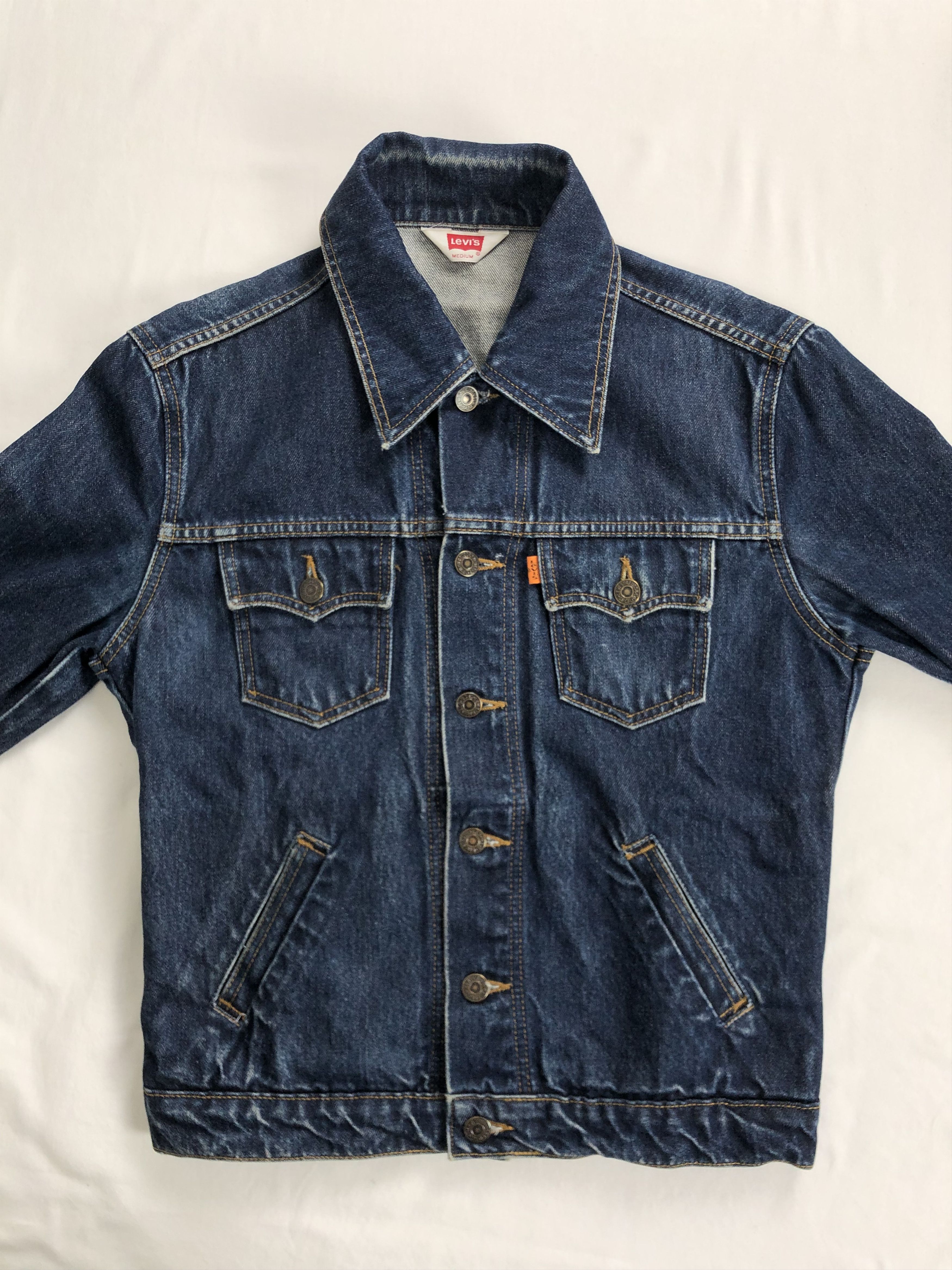 Levi's Women Vintage 90s Levis Orange Tab Denim Jacket (Selvedge) Size M / US 6-8 / IT 42-44 - 2 Thumbnail