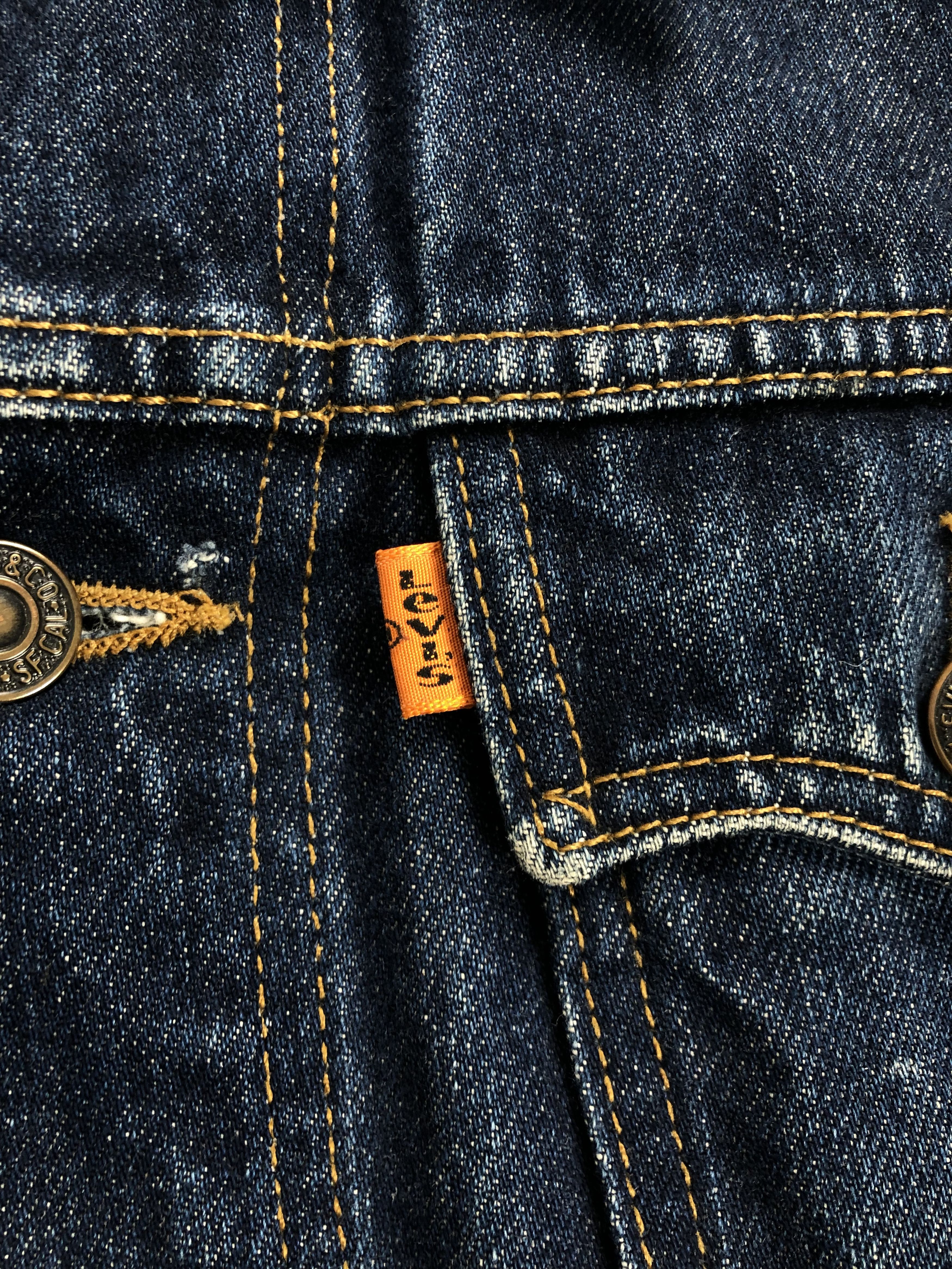 Levi's Women Vintage 90s Levis Orange Tab Denim Jacket (Selvedge) Size M / US 6-8 / IT 42-44 - 5 Thumbnail