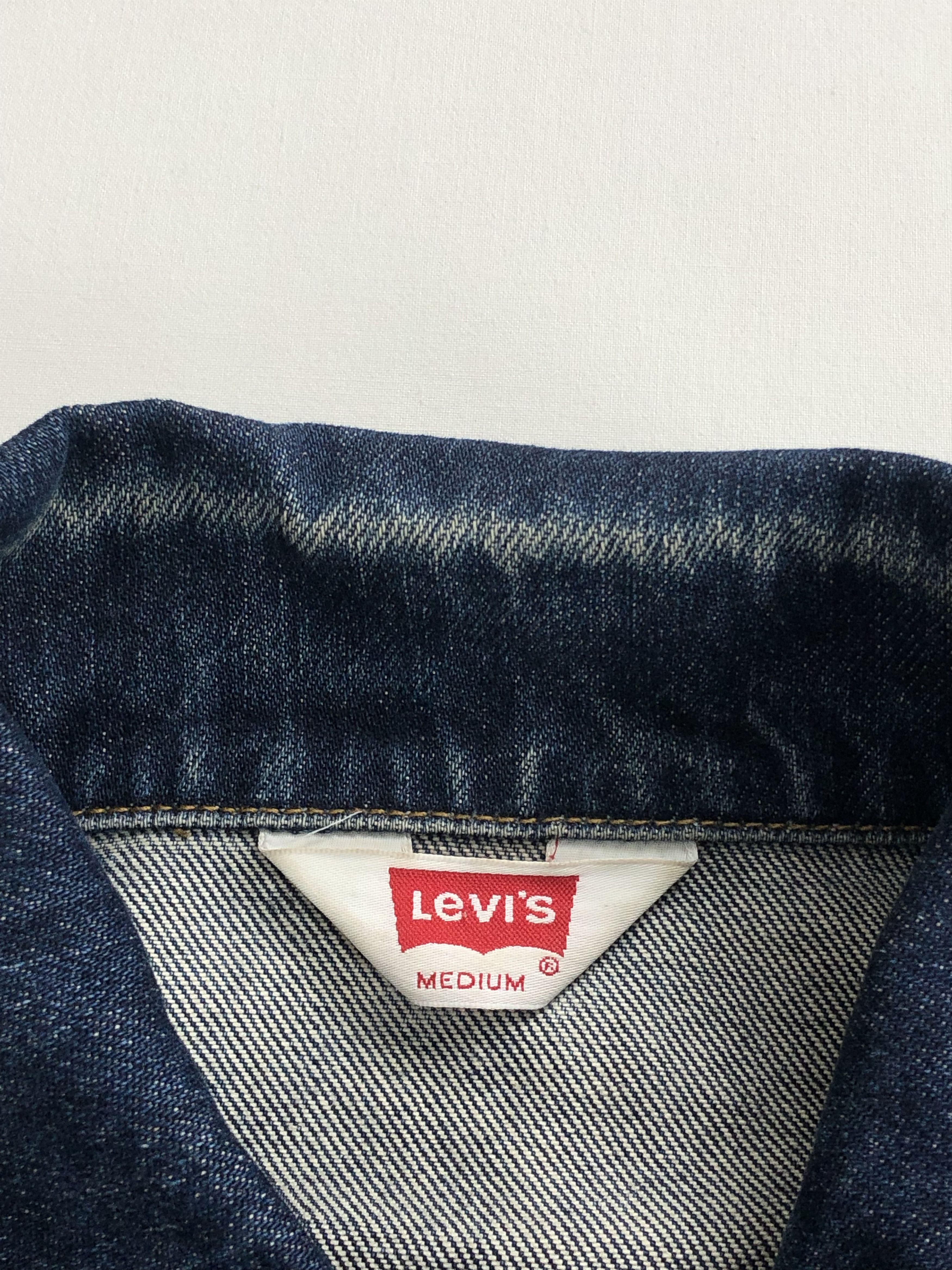 Levi's Women Vintage 90s Levis Orange Tab Denim Jacket (Selvedge) Size M / US 6-8 / IT 42-44 - 11 Thumbnail