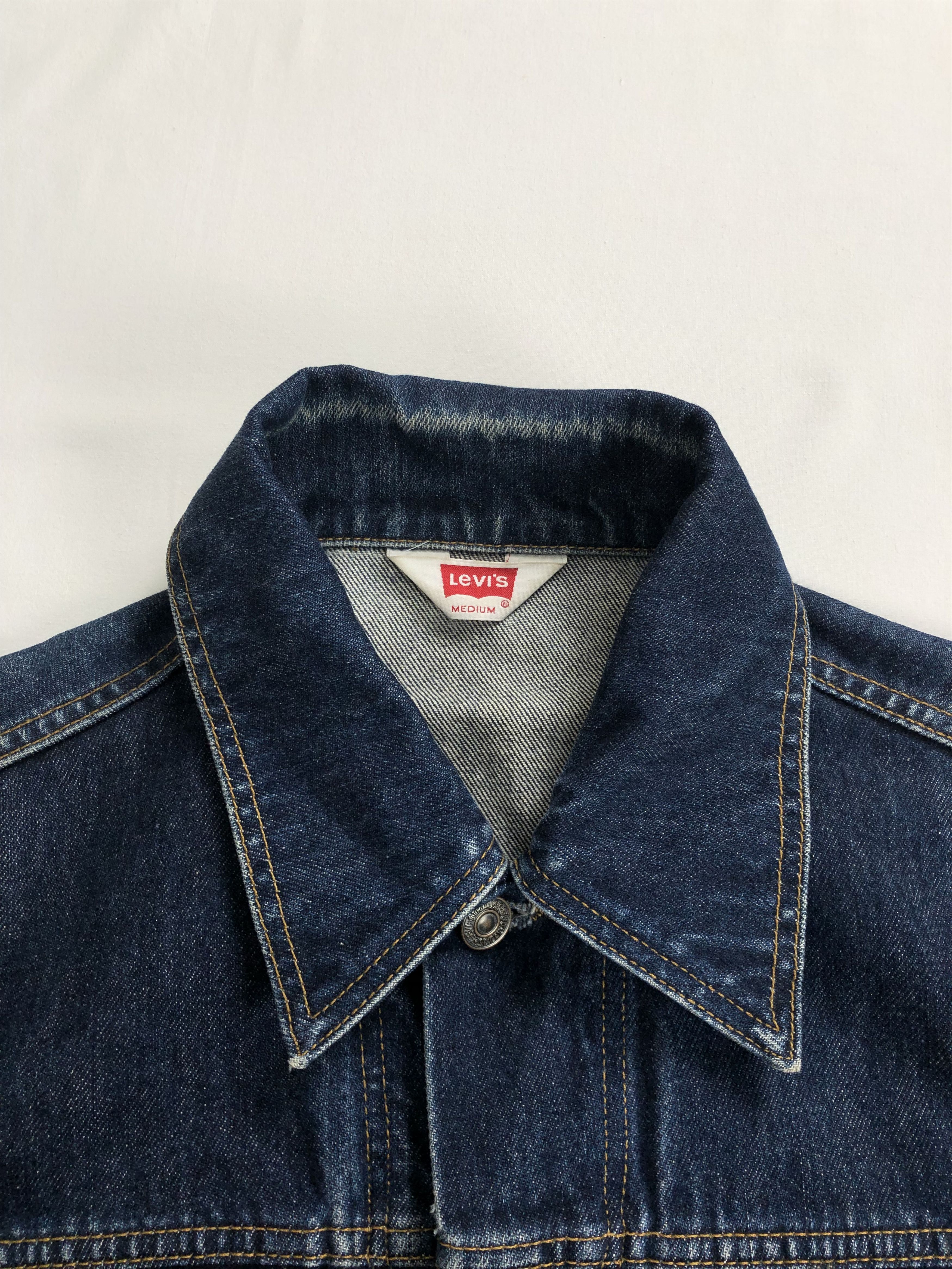 Levi's Women Vintage 90s Levis Orange Tab Denim Jacket (Selvedge) Size M / US 6-8 / IT 42-44 - 10 Thumbnail