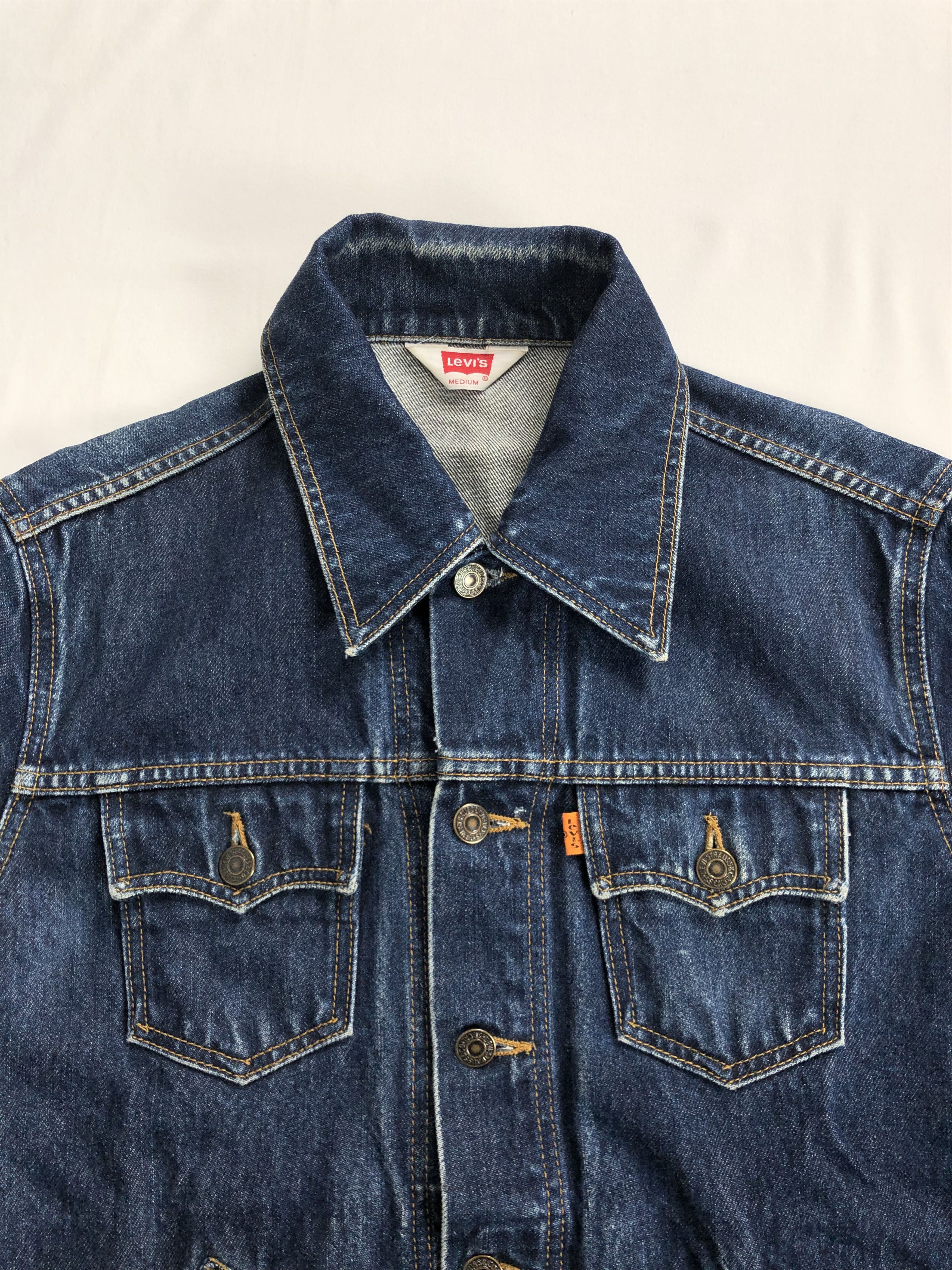 Levi's Women Vintage 90s Levis Orange Tab Denim Jacket (Selvedge) Size M / US 6-8 / IT 42-44 - 4 Thumbnail