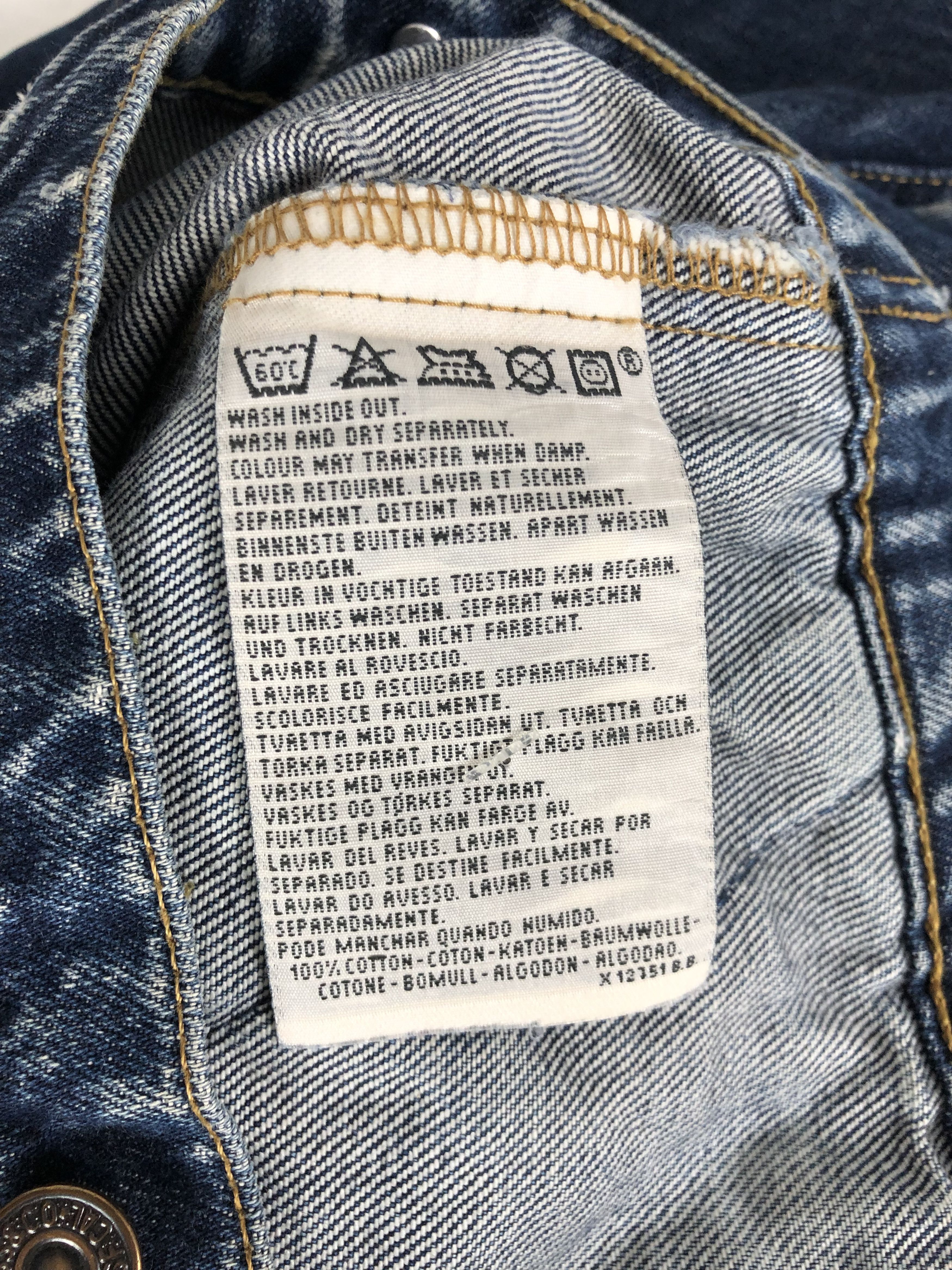 Levi's Women Vintage 90s Levis Orange Tab Denim Jacket (Selvedge) Size M / US 6-8 / IT 42-44 - 13 Thumbnail