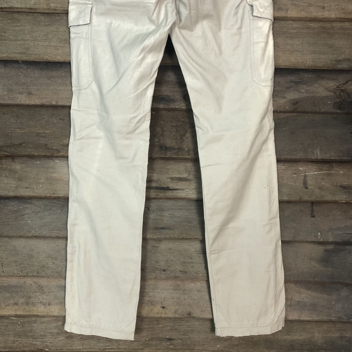 Japanese Brand Ikka Cream Multipocket Cargo Pants #3359 Size US 30 / EU 46 - 11 Thumbnail
