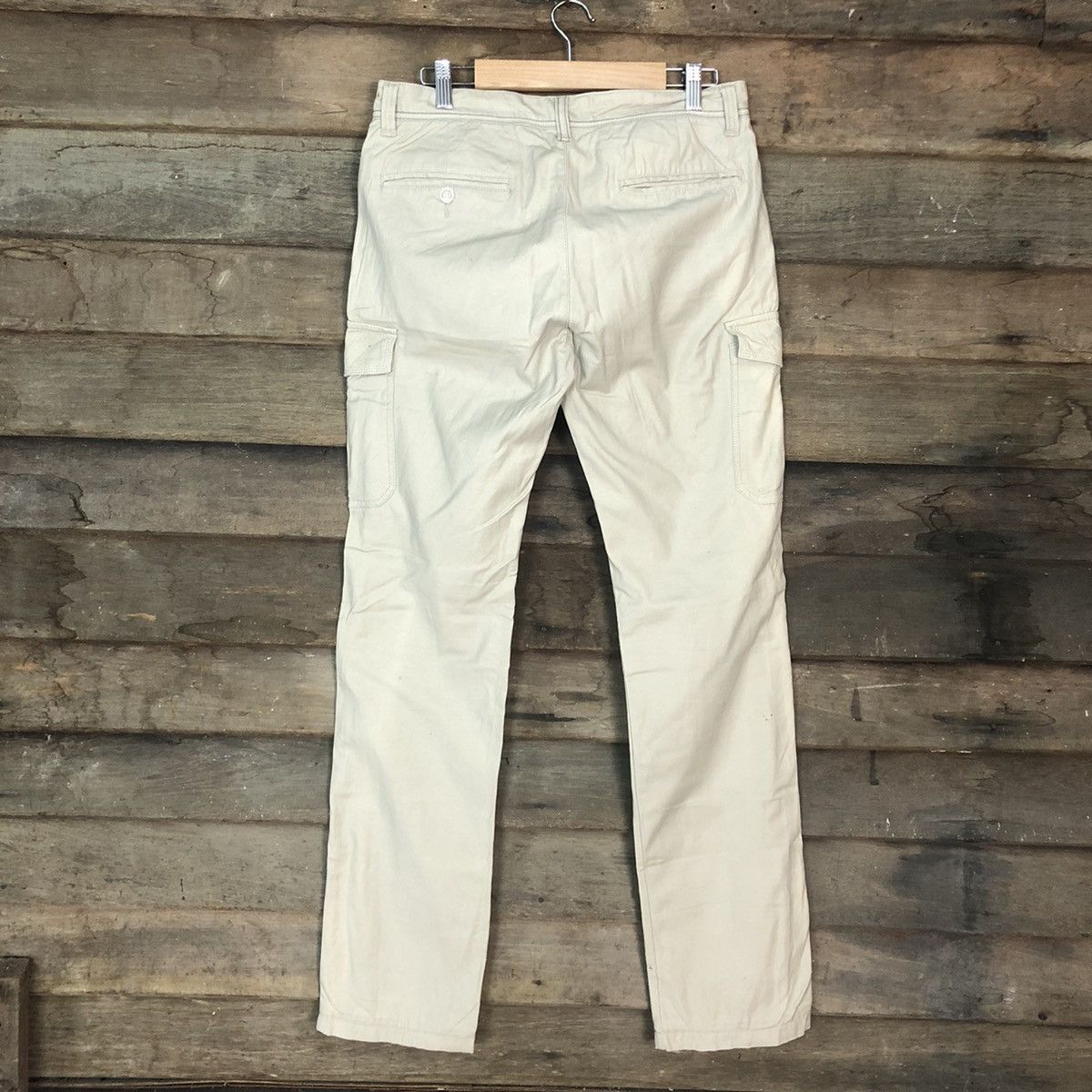 Japanese Brand Ikka Cream Multipocket Cargo Pants #3359 Size US 30 / EU 46 - 9 Thumbnail
