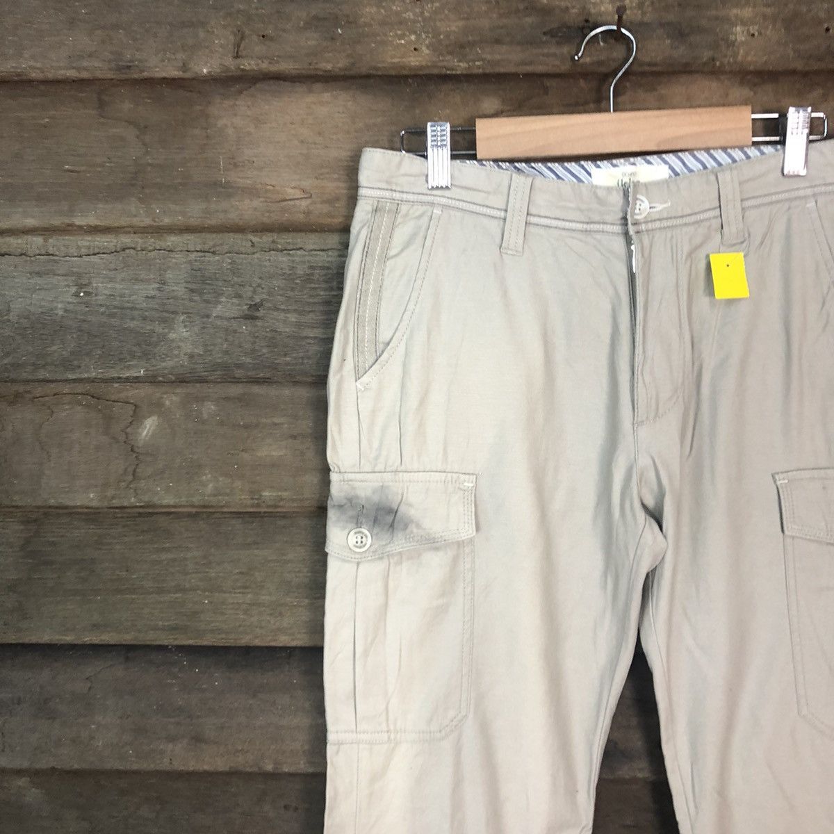 Japanese Brand Ikka Cream Multipocket Cargo Pants #3359 Size US 30 / EU 46 - 6 Thumbnail