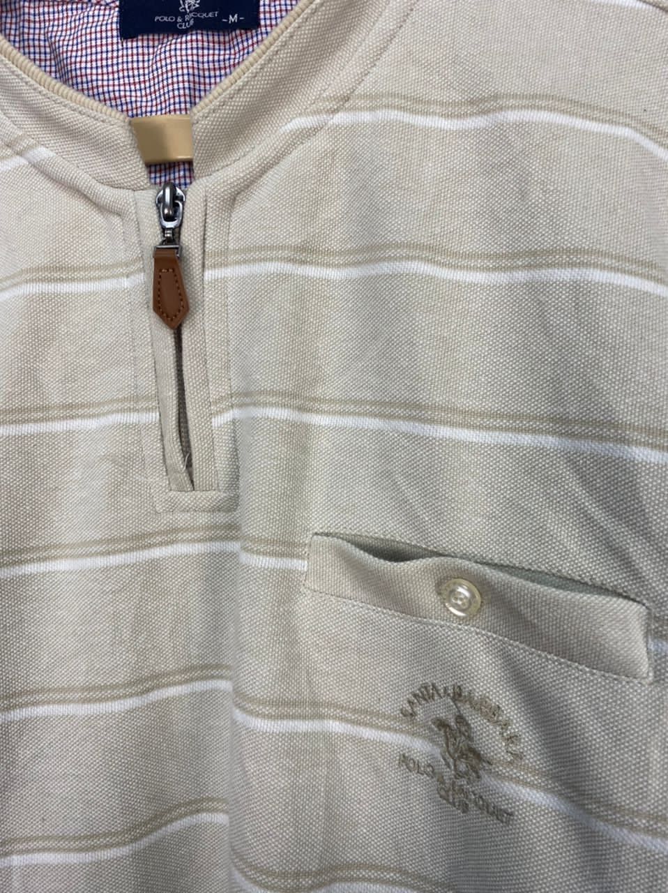 Japanese Brand Santa Barbara polo&racquet club stripe sweatshirt Size US S / EU 44-46 / 1 - 4 Thumbnail
