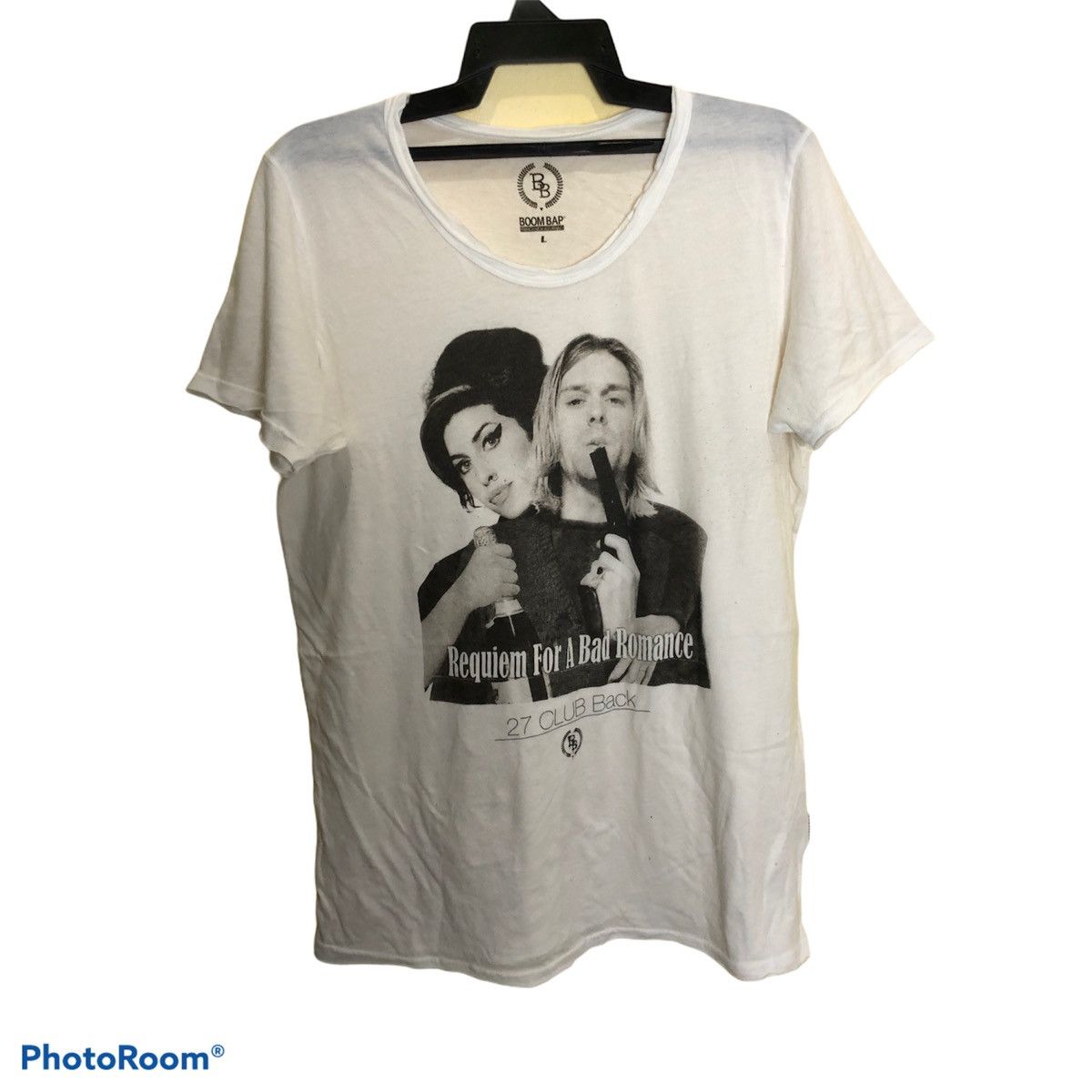 Band Tees 27 Club back by Boom Bap tees size L for girls Size US L / EU 52-54 / 3 - 1 Thumbnail
