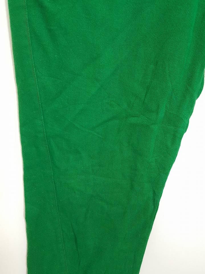 Designer × Japanese Brand Emerald Light Shamrock Green Double Thigh Zipper Pant Size US 33 - 11 Thumbnail