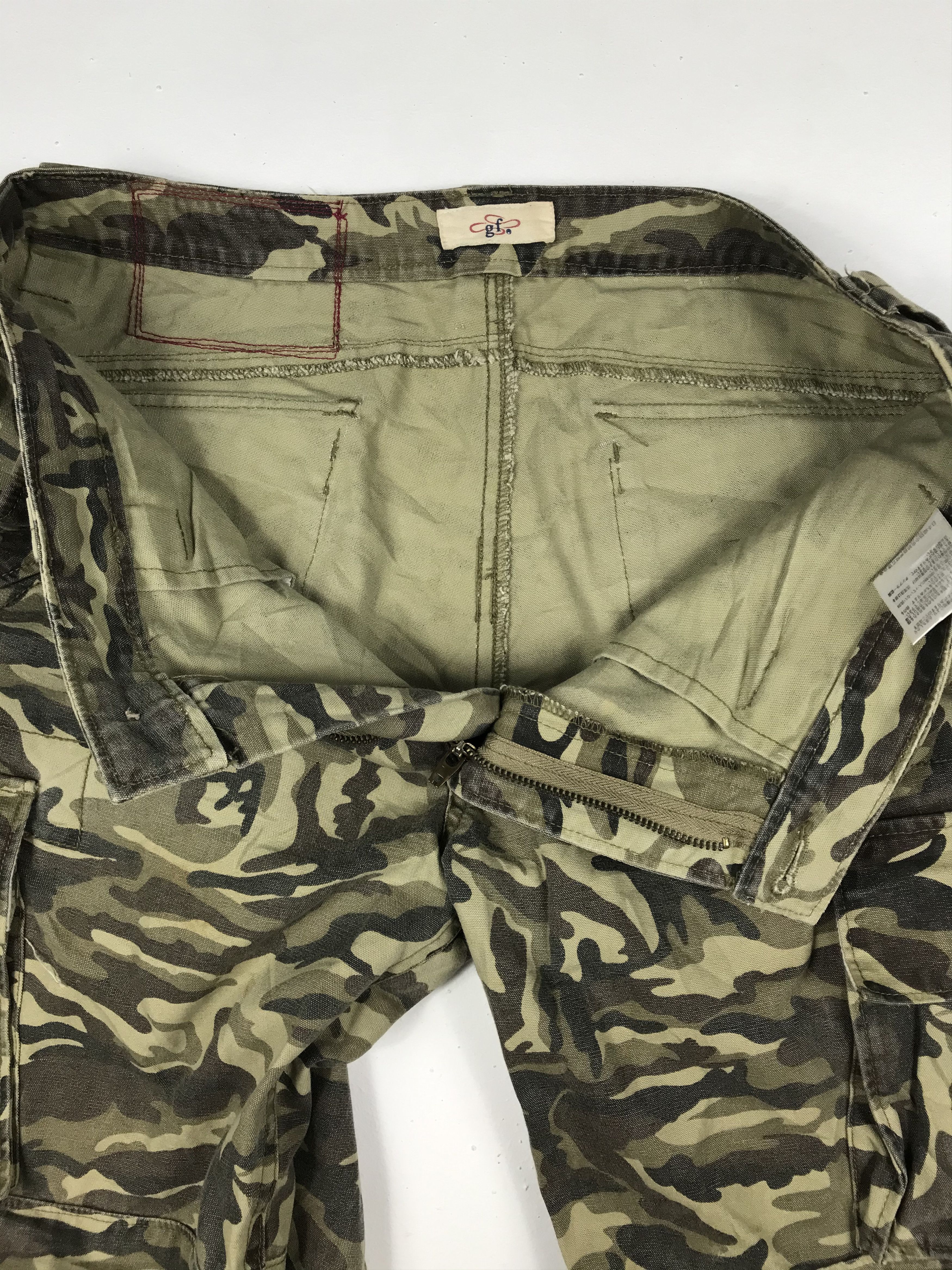 Japanese Brand Vintage GF Camouflage Two Tones Cargo Pants Size US 31 - 6 Thumbnail
