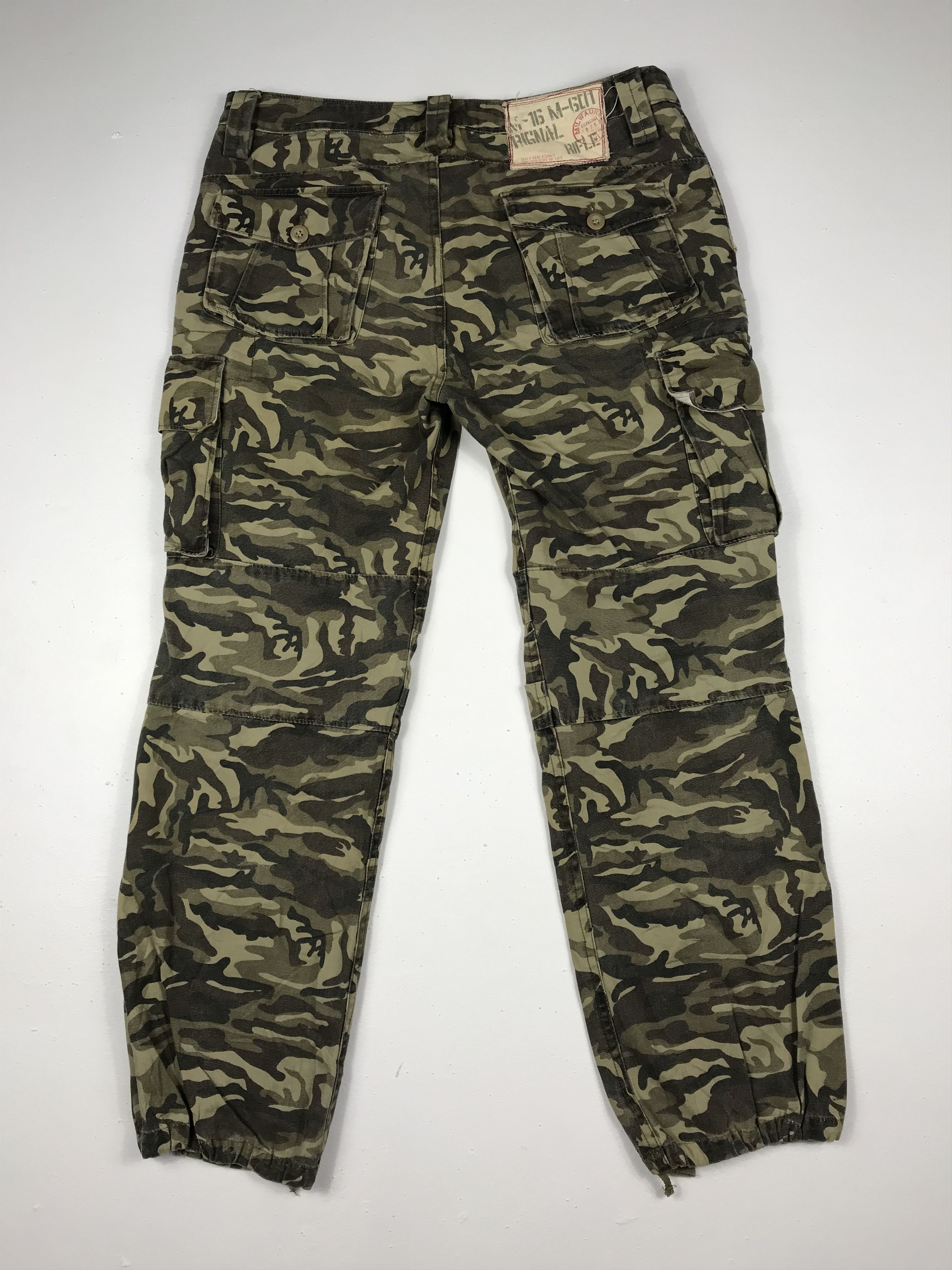 Japanese Brand Vintage GF Camouflage Two Tones Cargo Pants Size US 31 - 4 Thumbnail