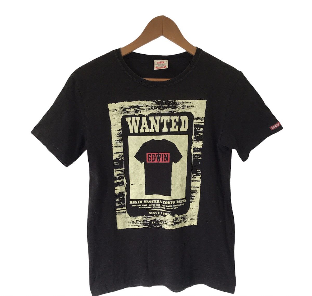 Edwin × Vintage Vintage Edwin Wanted Shirt Big Logo Size US S / EU 44-46 / 1 - 1 Thumbnail