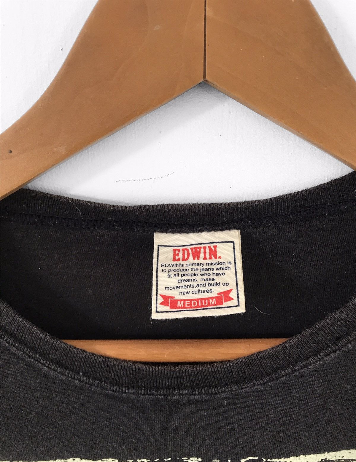 Edwin × Vintage Vintage Edwin Wanted Shirt Big Logo Size US S / EU 44-46 / 1 - 3 Thumbnail