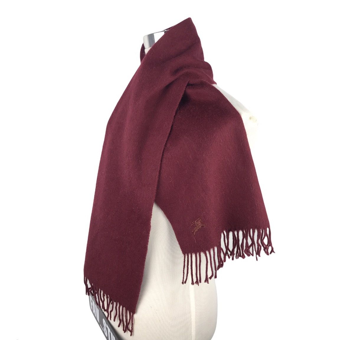 Burberry × Vintage Vintage Burberry 100% Cashmere Muffler/ Scraf Size ONE SIZE - 2 Thumbnail