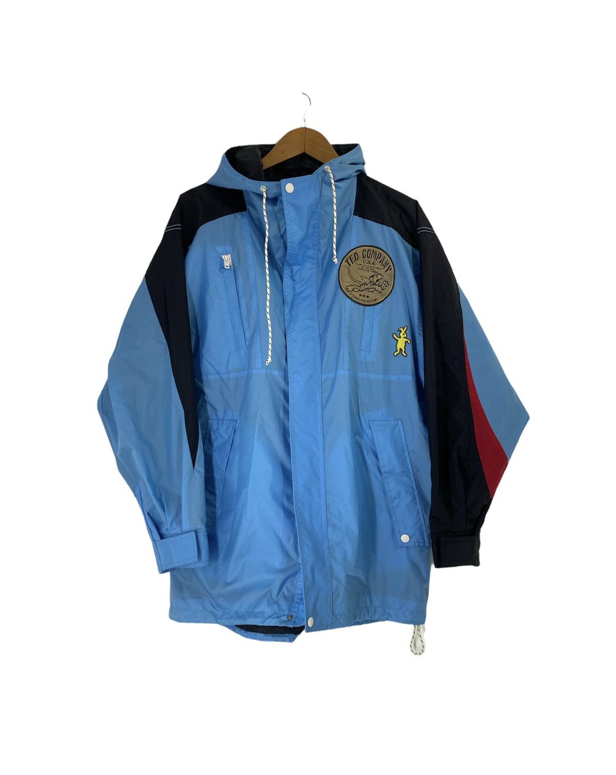 image of Marni Windbreakers Jacket 19Ss Bunny Dance Design in Light Blue, Men's (Size Medium)