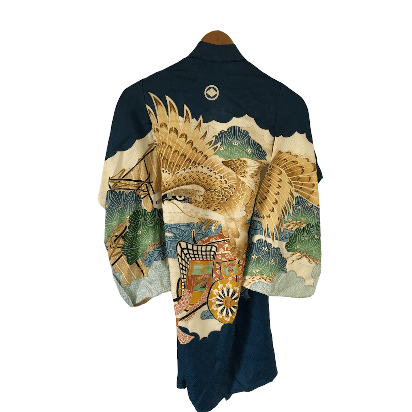 Japanese Brand Vintage Eagle Fullprint LIght Kimono Japanese Cardigan Size US XXS / EU 40 - 4 Thumbnail