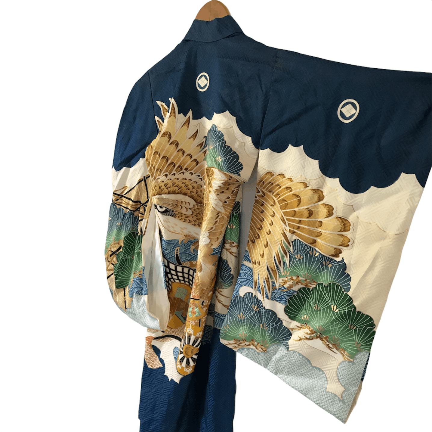 Japanese Brand Vintage Eagle Fullprint LIght Kimono Japanese Cardigan Size US XXS / EU 40 - 1 Thumbnail