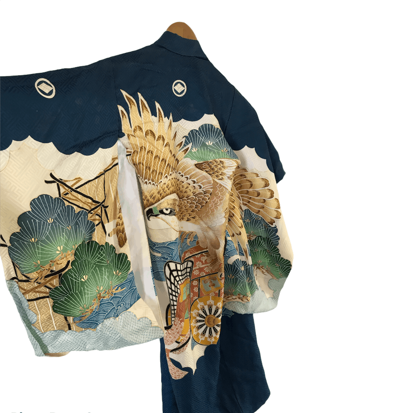 Japanese Brand Vintage Eagle Fullprint LIght Kimono Japanese Cardigan Size US XXS / EU 40 - 2 Thumbnail
