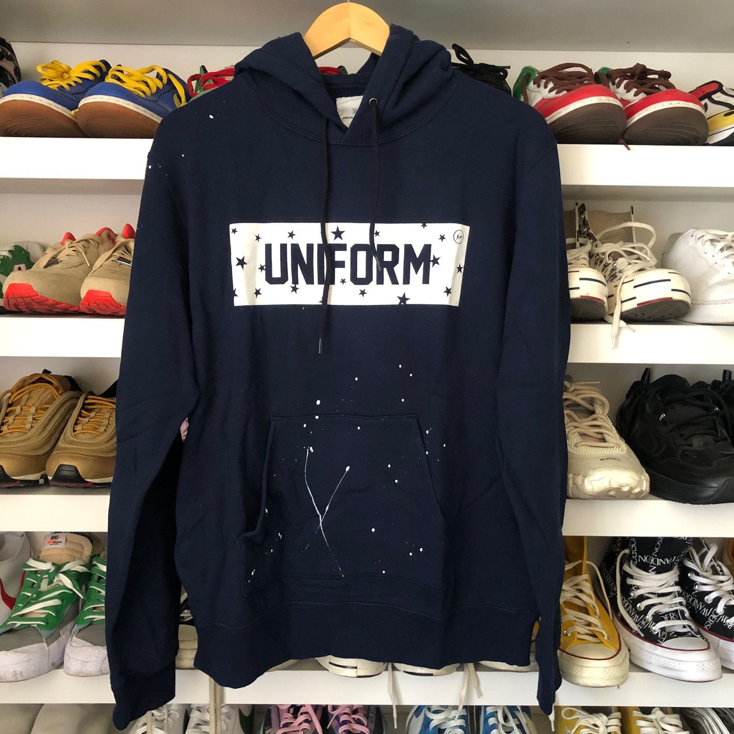 Fragment Design × uniform experiment UNIFORM EXPERIMENT Drip Star Logo Pullover Hoodie Size US L / EU 52-54 / 3 - 1 Thumbnail