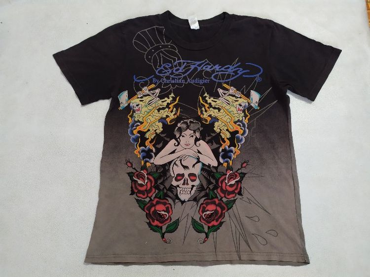 Ed Hardy 🔥Ed hardy full print skull t-shirt Size US M / EU 48-50 / 2 - 1 Thumbnail