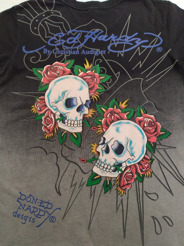 Ed Hardy 🔥Ed hardy full print skull t-shirt Size US M / EU 48-50 / 2 - 9 Thumbnail