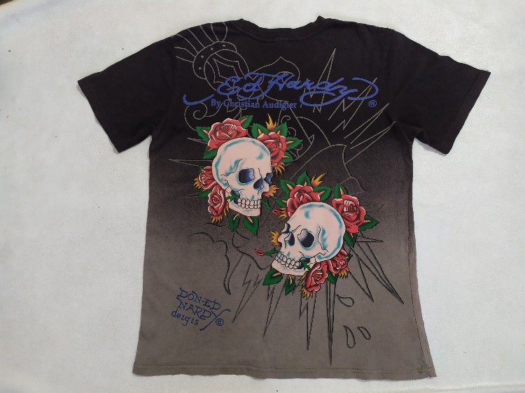 Ed Hardy 🔥Ed hardy full print skull t-shirt Size US M / EU 48-50 / 2 - 8 Thumbnail