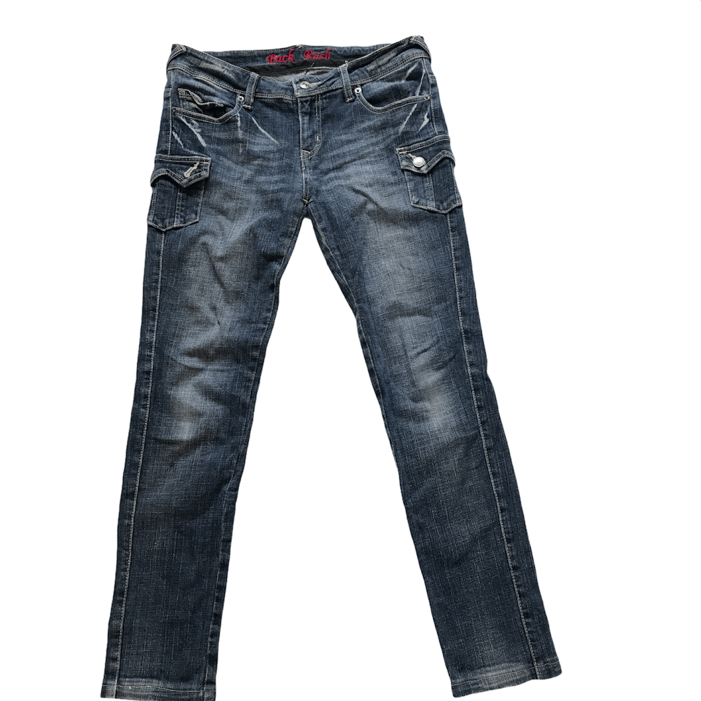 Japanese Brand × Vintage Back Rush Denim Cargo Pants Multi pocket Size US 32 / EU 48 - 1 Thumbnail