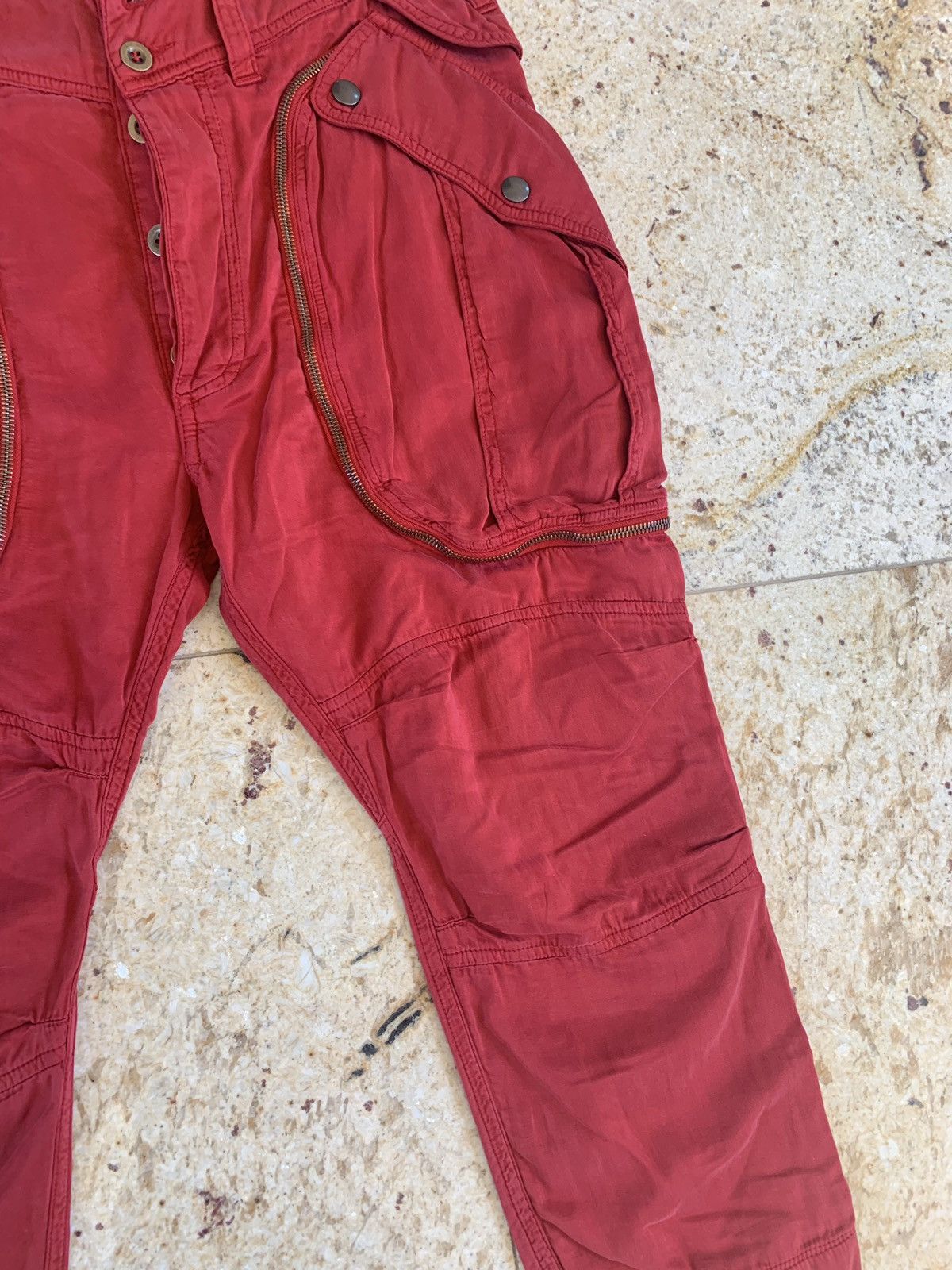 Faith Connexion STN Cargo Pants in Red Size US 30 / EU 46 - 4 Thumbnail