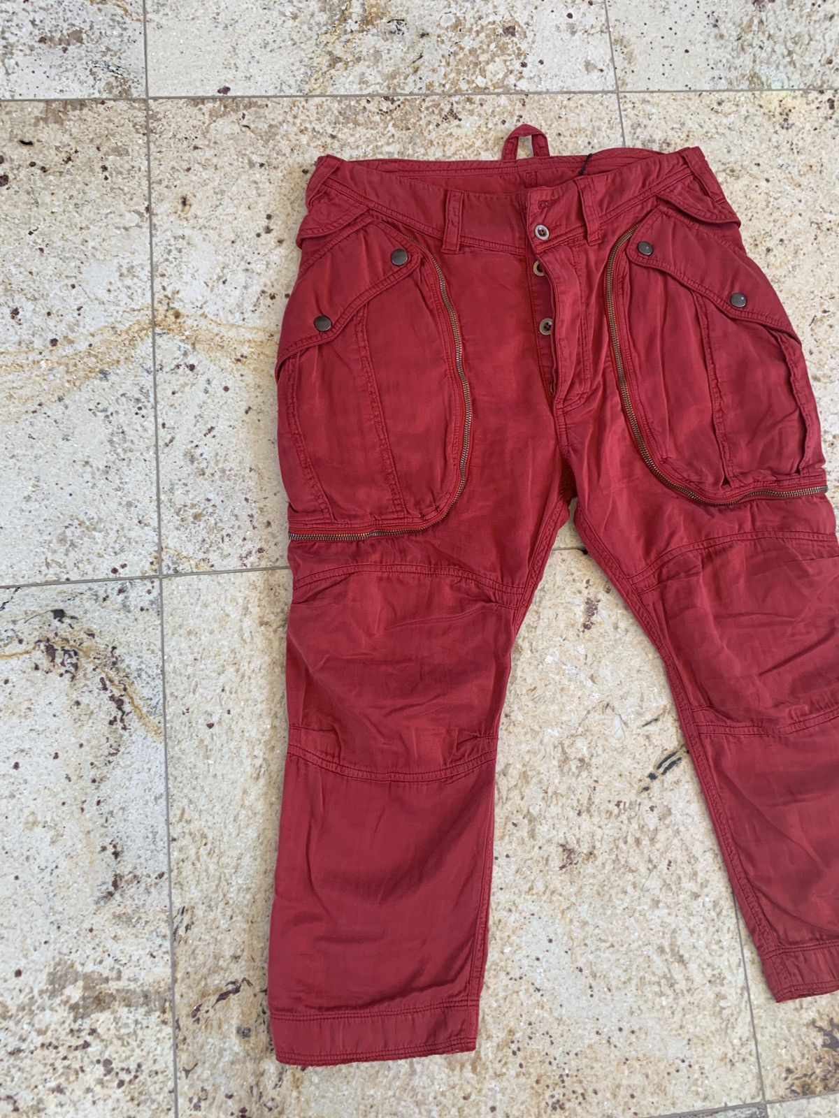 Faith Connexion STN Cargo Pants in Red Size US 30 / EU 46 - 3 Thumbnail