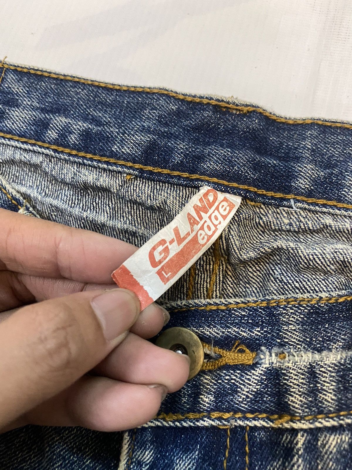 Designer × Japanese Brand 🔥Rare G-land Edge Denim Patchwork Inspired Chrome Hearts Size US 32 / EU 48 - 7 Thumbnail