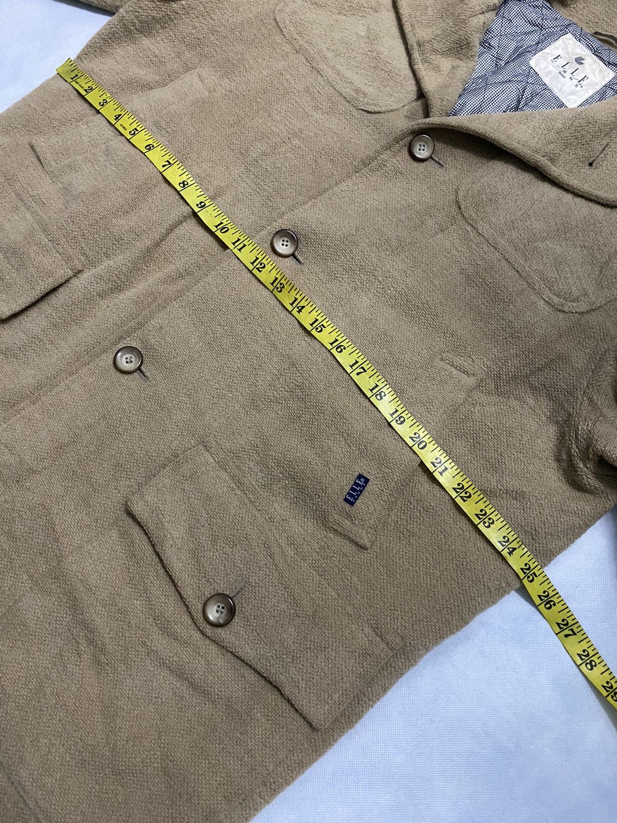 Designer × Other Vintage Elle Homme Paris Wool Coat Jacket Size US XL / EU 56 / 4 - 12 Thumbnail