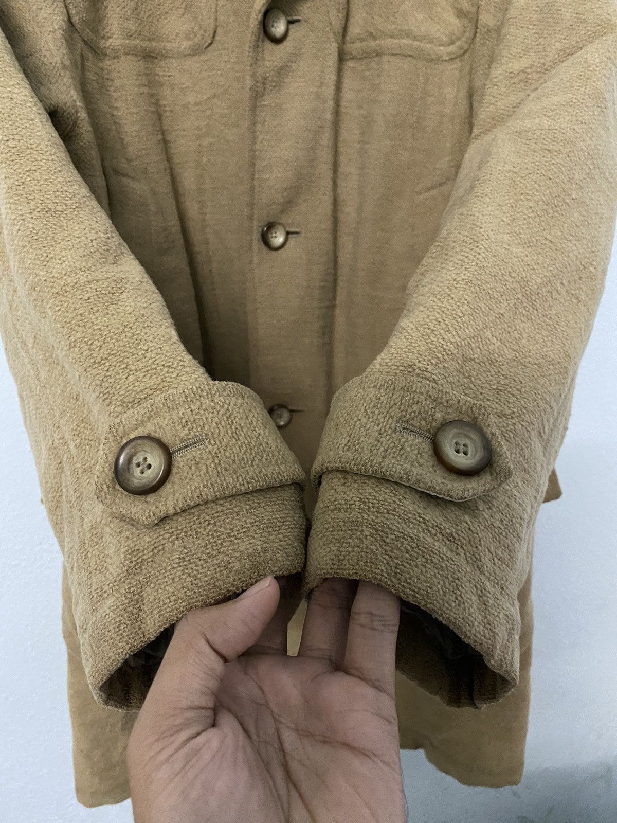 Designer × Other Vintage Elle Homme Paris Wool Coat Jacket Size US XL / EU 56 / 4 - 4 Thumbnail