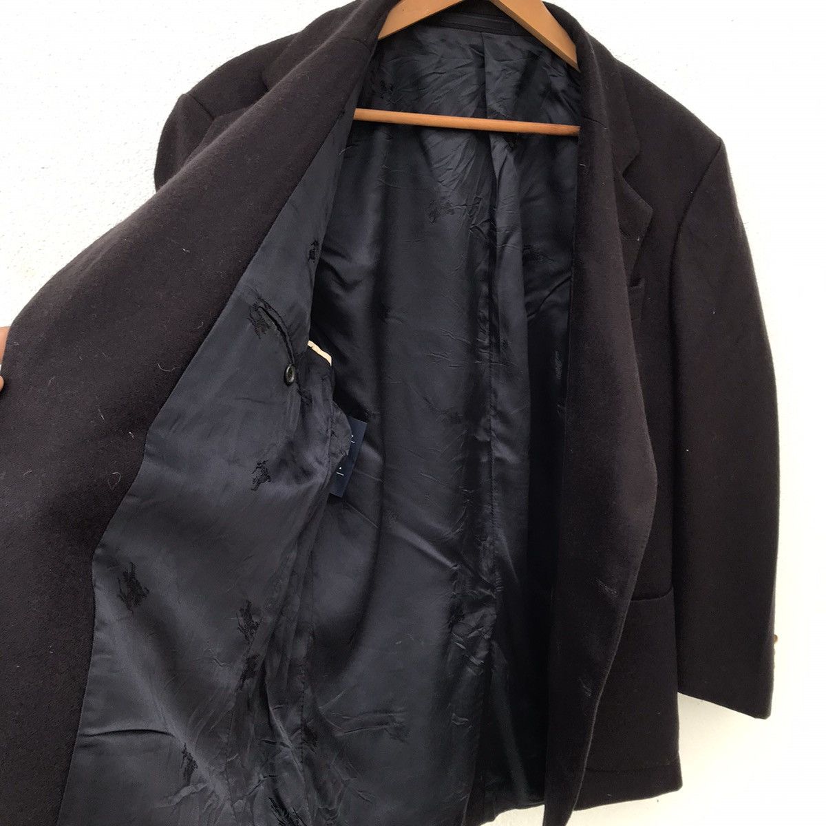 Burberry × Designer × Vintage Vintage Burberrys Wool Blazer Coat Gold Button Size US L / EU 52-54 / 3 - 10 Thumbnail