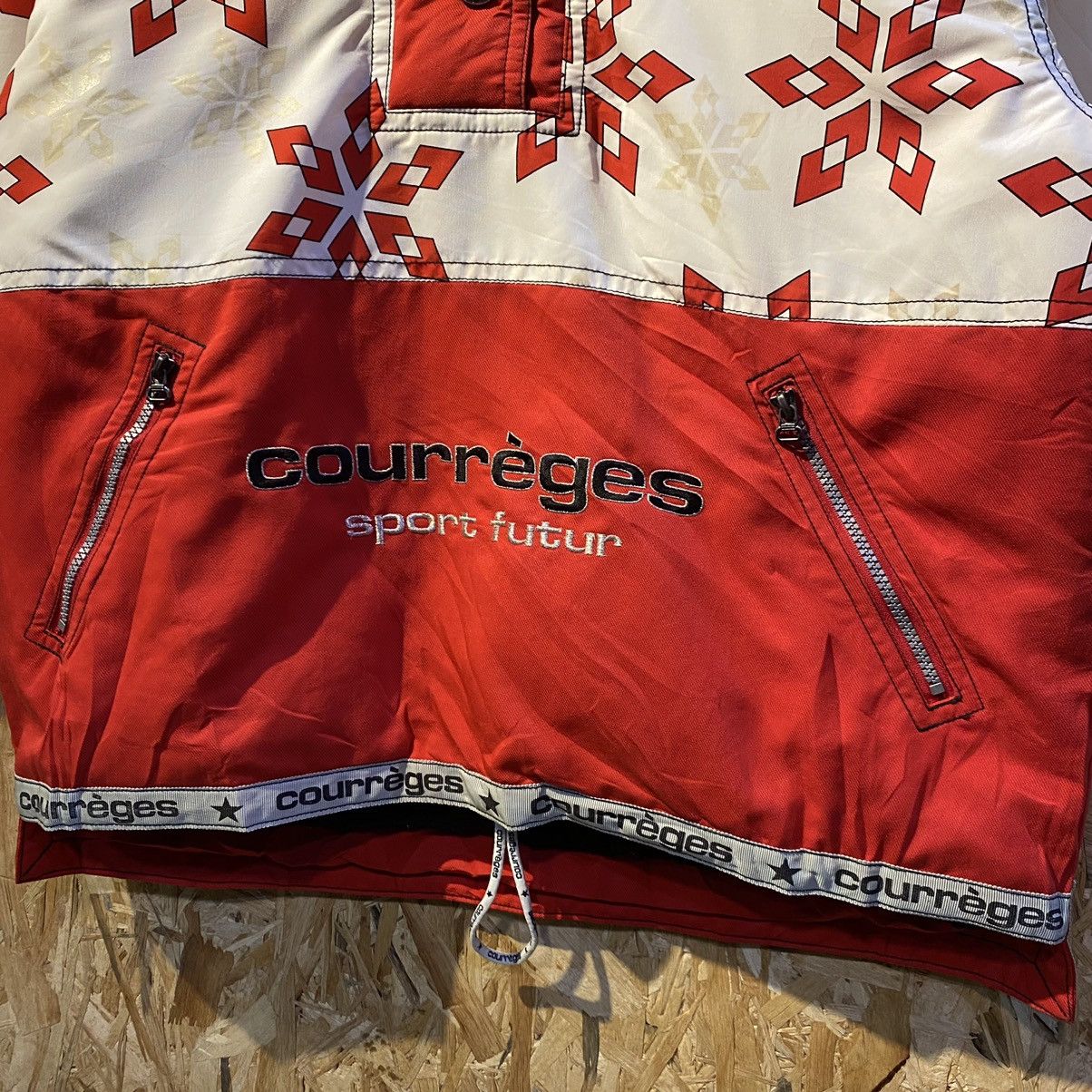 Andre Courreges × Courreges × Vintage VINTAGE RARE‼️Courrèges Sport Futur Half Zip Ski Jackets Size US L / EU 52-54 / 3 - 3 Thumbnail
