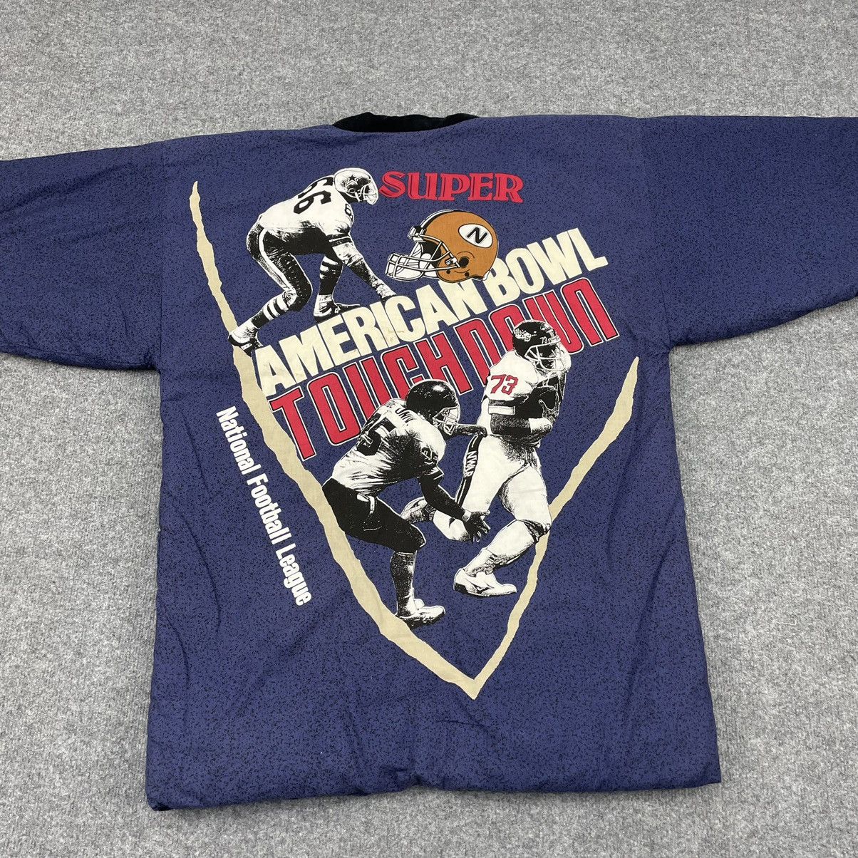 Japanese Brand × NFL × Vintage Super American Bowl Touch Down Kimono Puffer Jacket Size US M / EU 48-50 / 2 - 1 Thumbnail