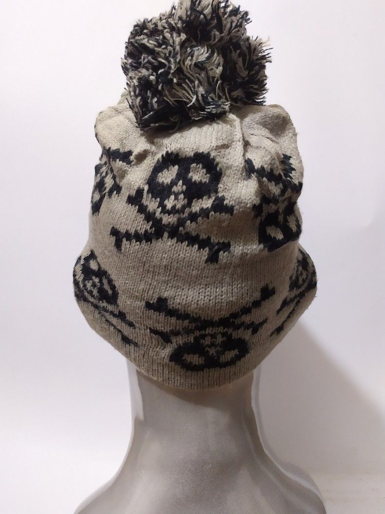 🔥Unknown Fullprint Skull Beanie Punk Bondage design hats