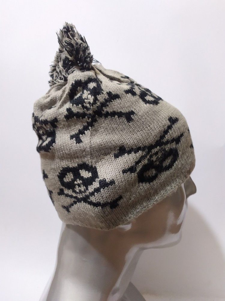 🔥Unknown Fullprint Skull Beanie Punk Bondage design hats