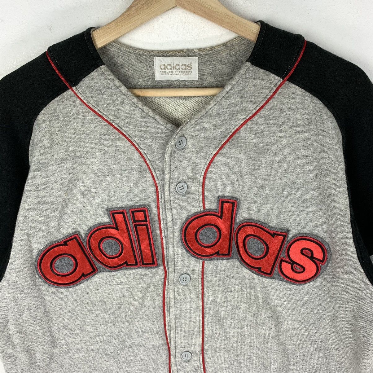 Adidas × Vintage Adidas Big Spell Out Basketball Sweat Tshirt Size US L / EU 52-54 / 3 - 5 Thumbnail