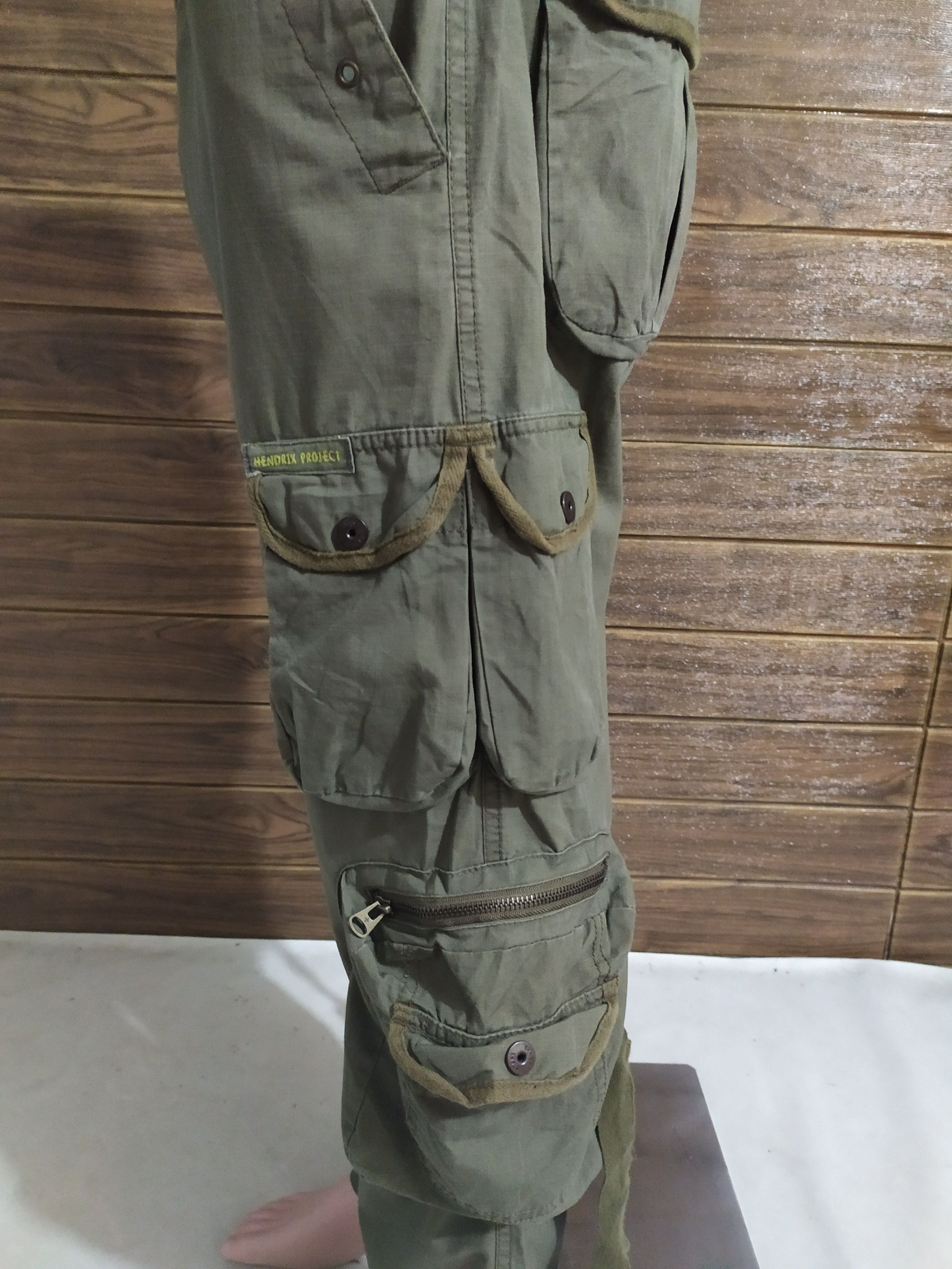 Japanese Brand 🔥Hendrix Project Multipocket Tactical Cargo Bondage Pants Size US 34 / EU 50 - 14 Thumbnail