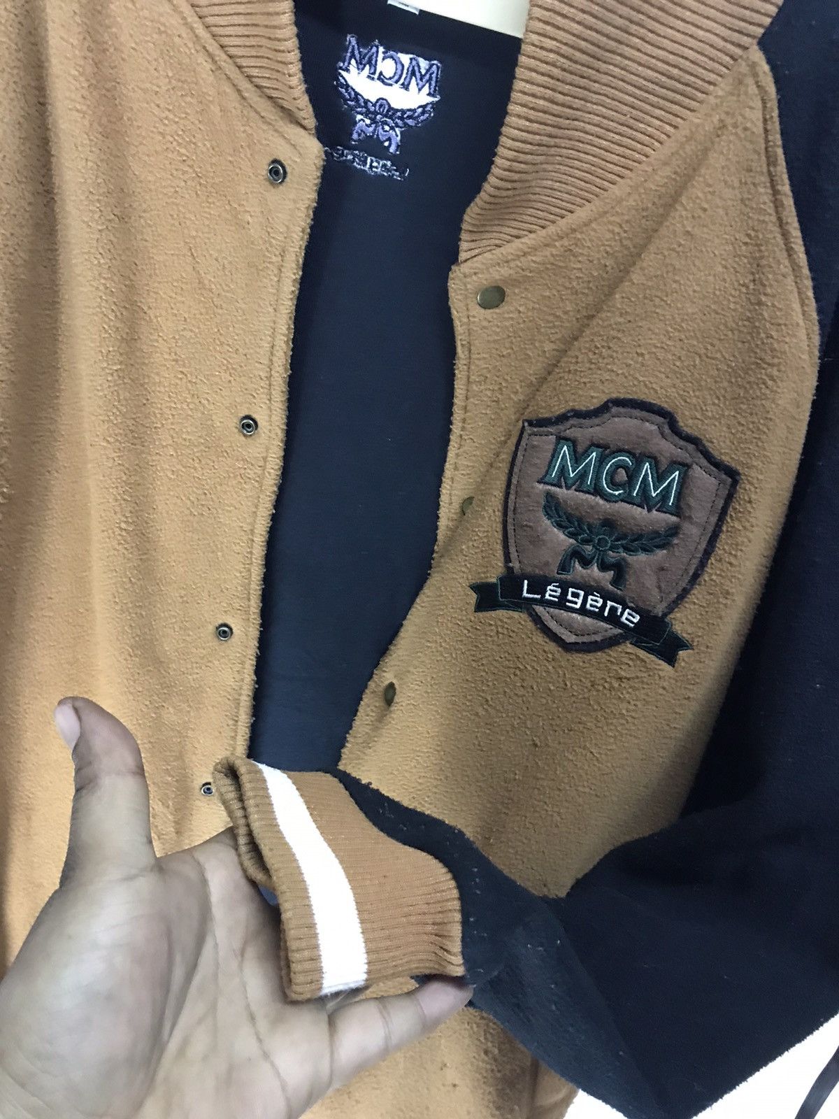 MCM Mcm legere embroidered logo varsity jacket Size US L / EU 52-54 / 3 - 10 Thumbnail