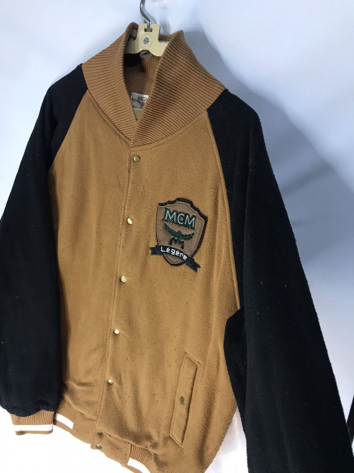 MCM Mcm legere embroidered logo varsity jacket Size US L / EU 52-54 / 3 - 6 Thumbnail