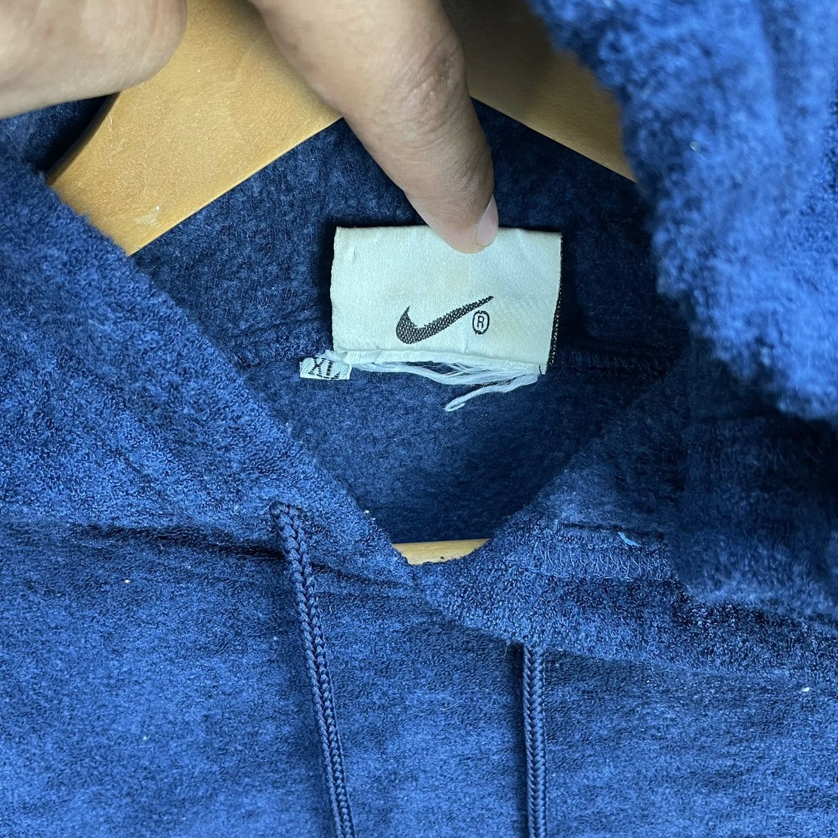 Nike × Vintage Vintage Nike Embroidery Logo Hoodie Jacket Size US XL / EU 56 / 4 - 5 Thumbnail