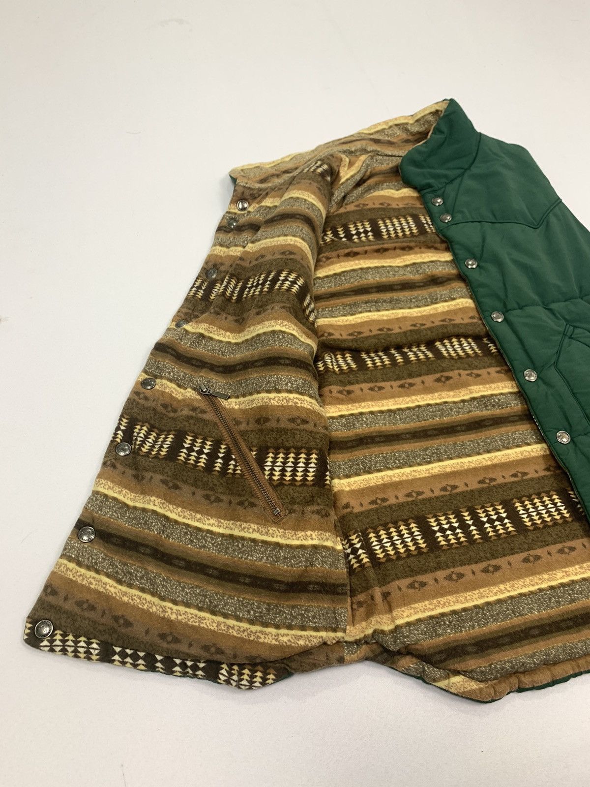 Japanese Brand UNIONMADE GRN TOKYO Reversible Navajo Aztec Art Vest Jacket Size US L / EU 52-54 / 3 - 12 Thumbnail